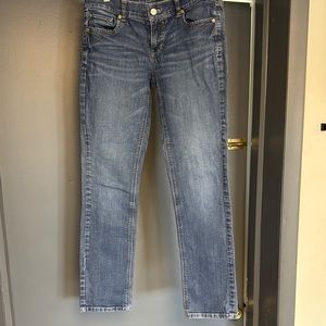 White House Black Market Blue Straight Leg Jeans